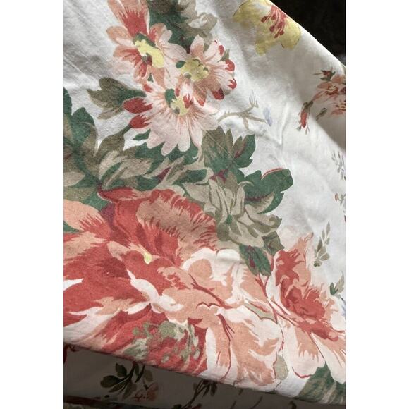 VTG 90s Ralph Lauren Full sheet set (Fitted Flat 2 Pillow Cases) Shabby cottage - Picture 9 of 9